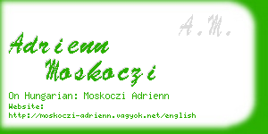 adrienn moskoczi business card